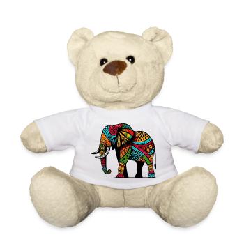 Éléphant - Nounours - blanc - Devant