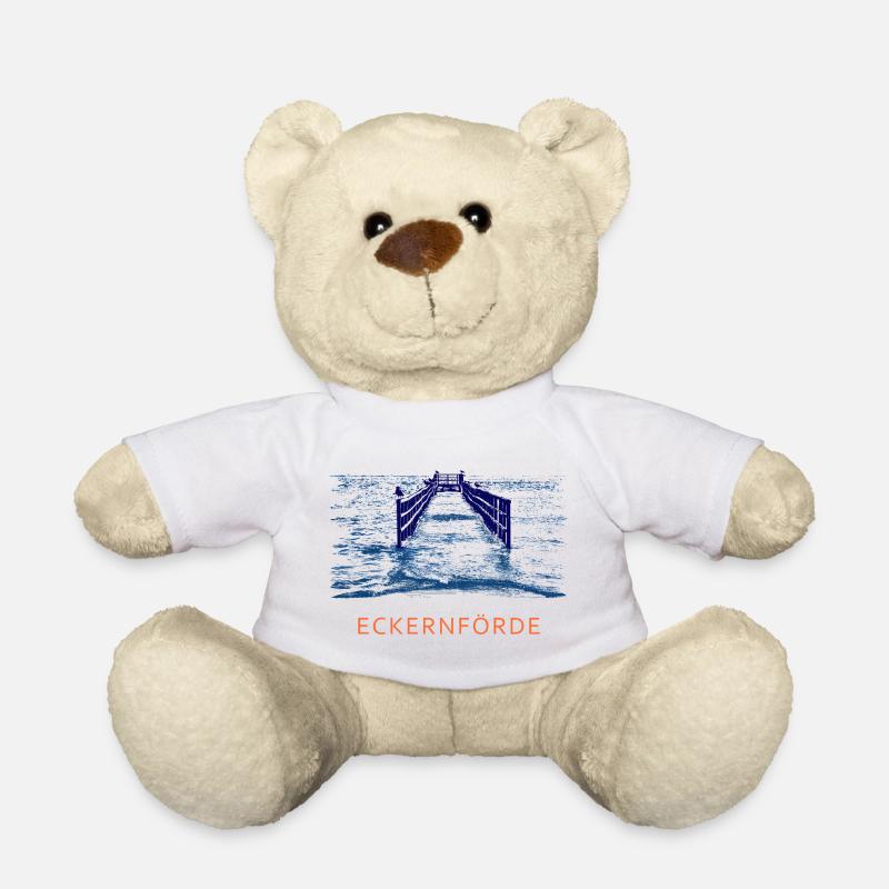 Seebrücke Eckernförde - Teddy - Weiß