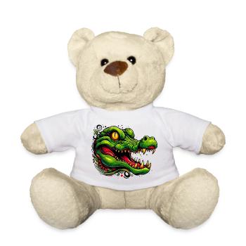 Alligator-Krokodil - Teddy - Weiß - Vorne