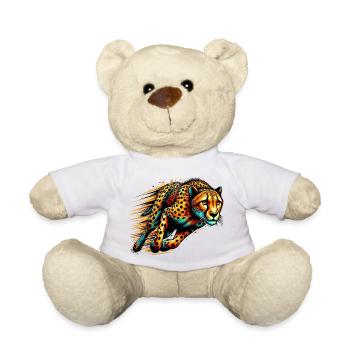 Cheetah - Teddy Bear - white - Front