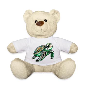 Turtle - Teddy Bear - white - Front