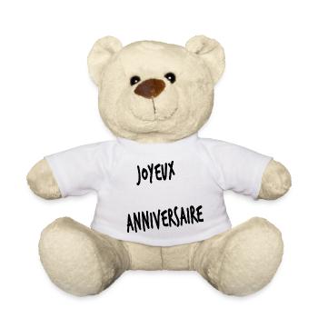 100. 100 JAHRE. 100-JÄHRIGES JUBILÄUM. GEBURTSTAG 1001 - Teddy - Weiß - Vorne