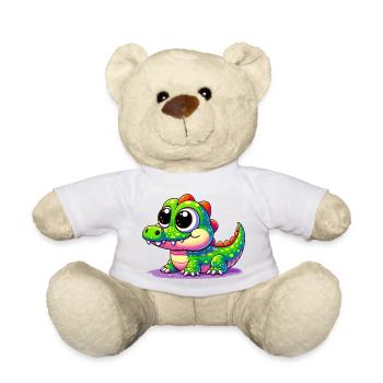 Alligator Crocodile - Teddy Bear - white - Front