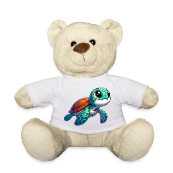 Turtle - Teddy Bear - white - Front