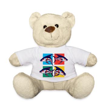Fische - Teddy - Weiß - Vorne