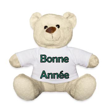 HAPPY NEW YEAR. NEW YEAR'S EVE. NEW YEAR - Teddy Bear - white - Front