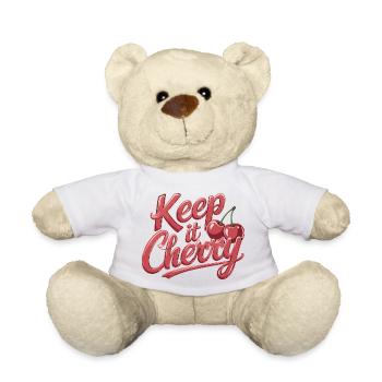 Keep It Cherry Cherries pour un fan de cerise - Nounours - blanc - Devant