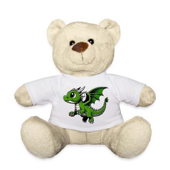 Dragon - Teddy Bear - white - Front