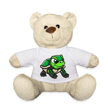 Bande dessinée Tortue - Nounours - blanc - Devant