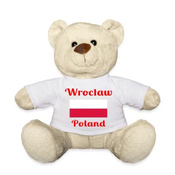 Wrocław, Poland - Stylish prints - Teddy Bear - white - Front