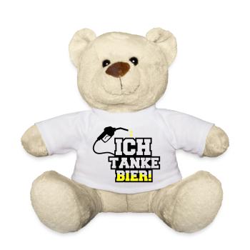 ich tanke bier - Teddy - Weiß - Vorne