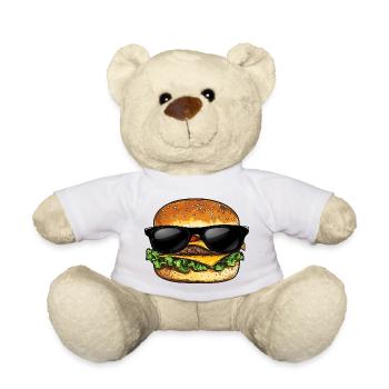 Hamburger Lunettes de soleil Burger - Nounours - blanc - Devant