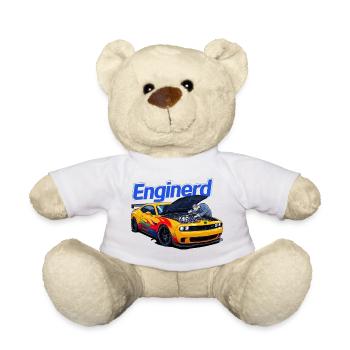 Muscle-Car wird von Mechaniker bearbeitet - Teddy - Weiß - Vorne