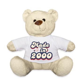 Made in 2000 retro - Teddy Bear - white - Front