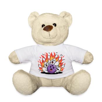 Bowling zerstört Bowling Bowling - Teddy - Weiß - Vorne