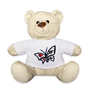 Kosmischer Wunderland-Schmetterling - Teddy - Weiß - Vorne