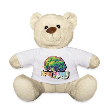 Le brocoli est ma thérapie - Nounours - blanc - Devant