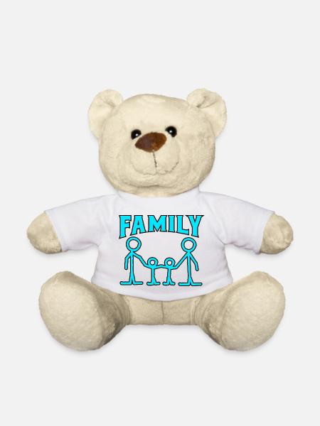 Familienmuster. - Teddy - Weiß
