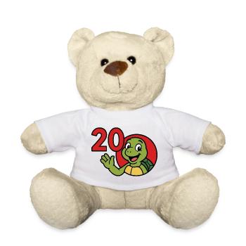 Turtle 20 ans de plaisir - Nounours - blanc - Devant