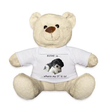 La maison est... où se trouve mon chien - Nounours - blanc - Devant