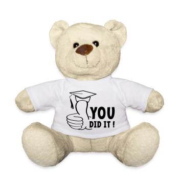 You either passed or you passed it, diploma. - Teddy Bear - white - Front
