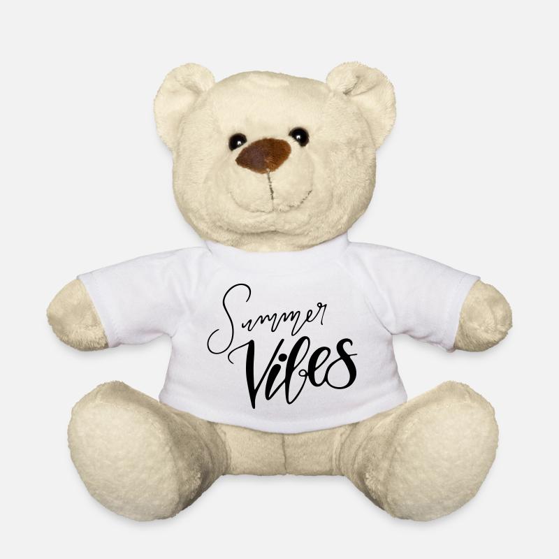Lettrage à la main « Summer Vibes » Différentes couleurs - Nounours - blanc