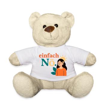 Einfach Nö. Achtsamkeit Design - Teddy - Weiß - Vorne