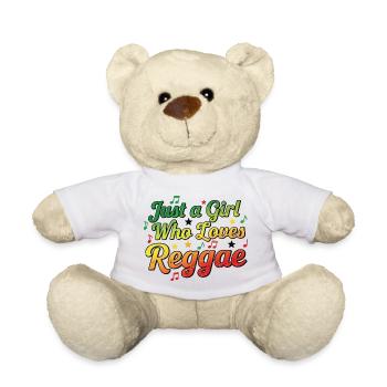 Just a Girl Loving Reggae - Teddy - Weiß - Vorne
