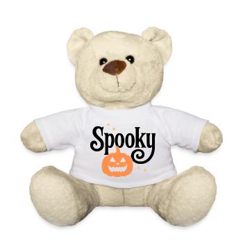 Spooky Pumpkin Halloween Design - Teddy Bear - white - Front
