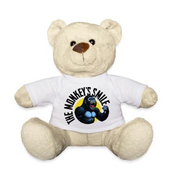 Gorille Rugissant en Style Vintage - Nounours - blanc - Devant