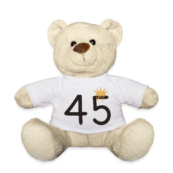 45 - Teddy Bear - white - Front