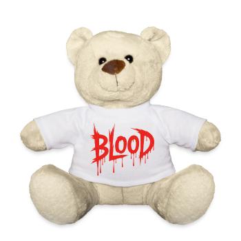 Sang - Conception de sang tueur - Nounours - blanc - Devant