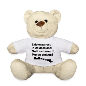 Existential fear in Germany - Teddy Bear - white - Front