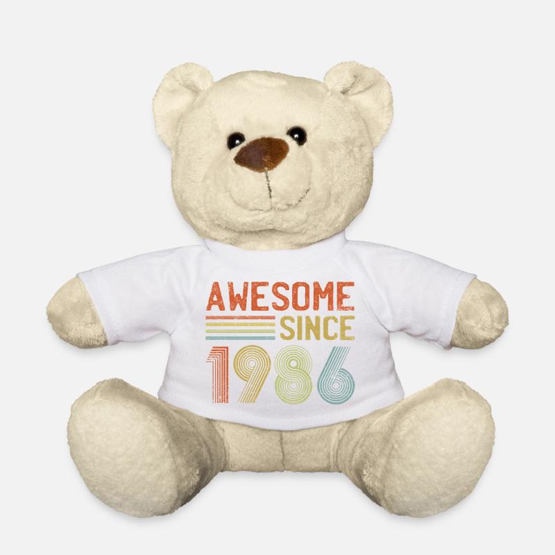 Retro 1986 Jubiläumsdesign - Teddy - Weiß