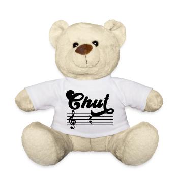 Stille Musiktheorie Humor Musikunterricht - Teddy - Weiß - Vorne