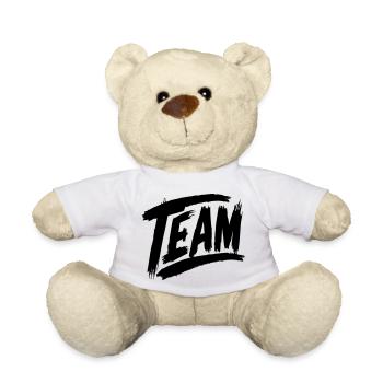 Team Schriftzug - Teddy - Weiß - Vorne