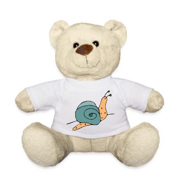 escargot - Nounours - blanc - Devant