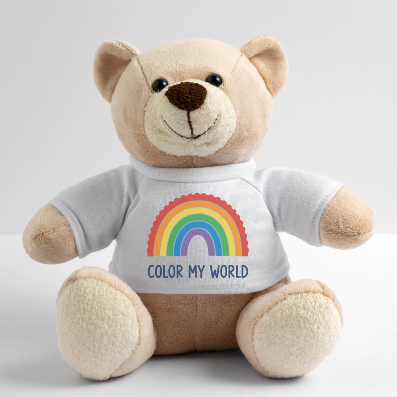 Conception d’arc arc-en-ciel vibrant pour les vêtements Nounours