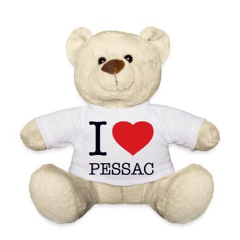 I love Pessac - Teddy Bear - white - Front