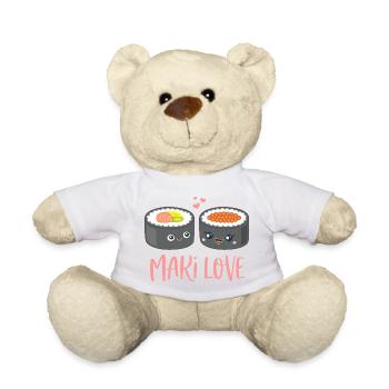 Maki Love Sushi Comic - Teddy - Weiß - Vorne