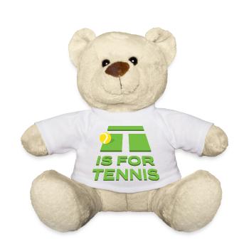Tennis Motiv Is For Tennis - Teddy Bear - white - Front