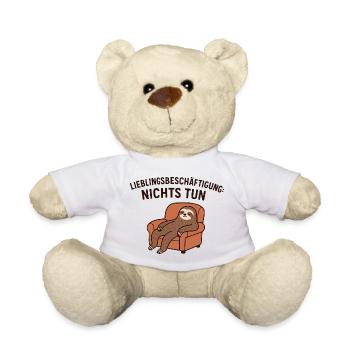 Favorite pastime Don't do - Teddy Bear - white - Front