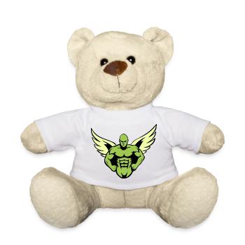 Winged Gladiator Power - Teddy Bear - white - Front