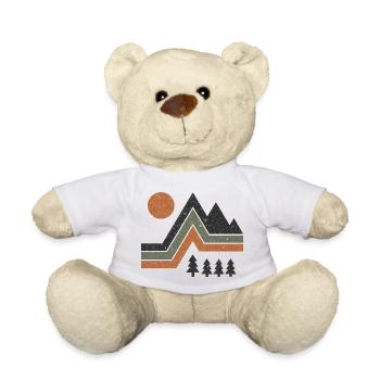 Alpen Outdoor Adventure für Hiking & Camping Fans - Teddy - Weiß - Vorne