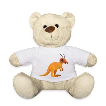 Känguru-Ameise mit Antennen - Teddy - Weiß - Vorne
