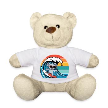 Koala Bear With Sunglasses Retro Surfers Koala - Teddy Bear - white - Front