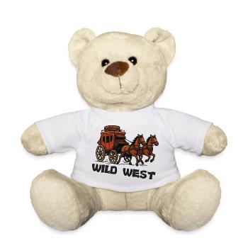 Carrosse western sauvage - Nounours - blanc - Devant