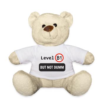 Level B1, but not dumm - Teddy - Weiß - Vorne