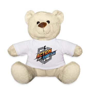 Action and Ambition - Teddy Bear - white - Front