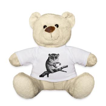 Coffee Tarsier - Teddy Bear - white - Front